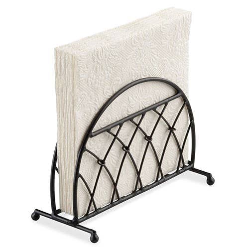 Elegant Gifts - Wholesale Napkin Holder - Napkin Holder STANDING - Lattice (BLACK)0