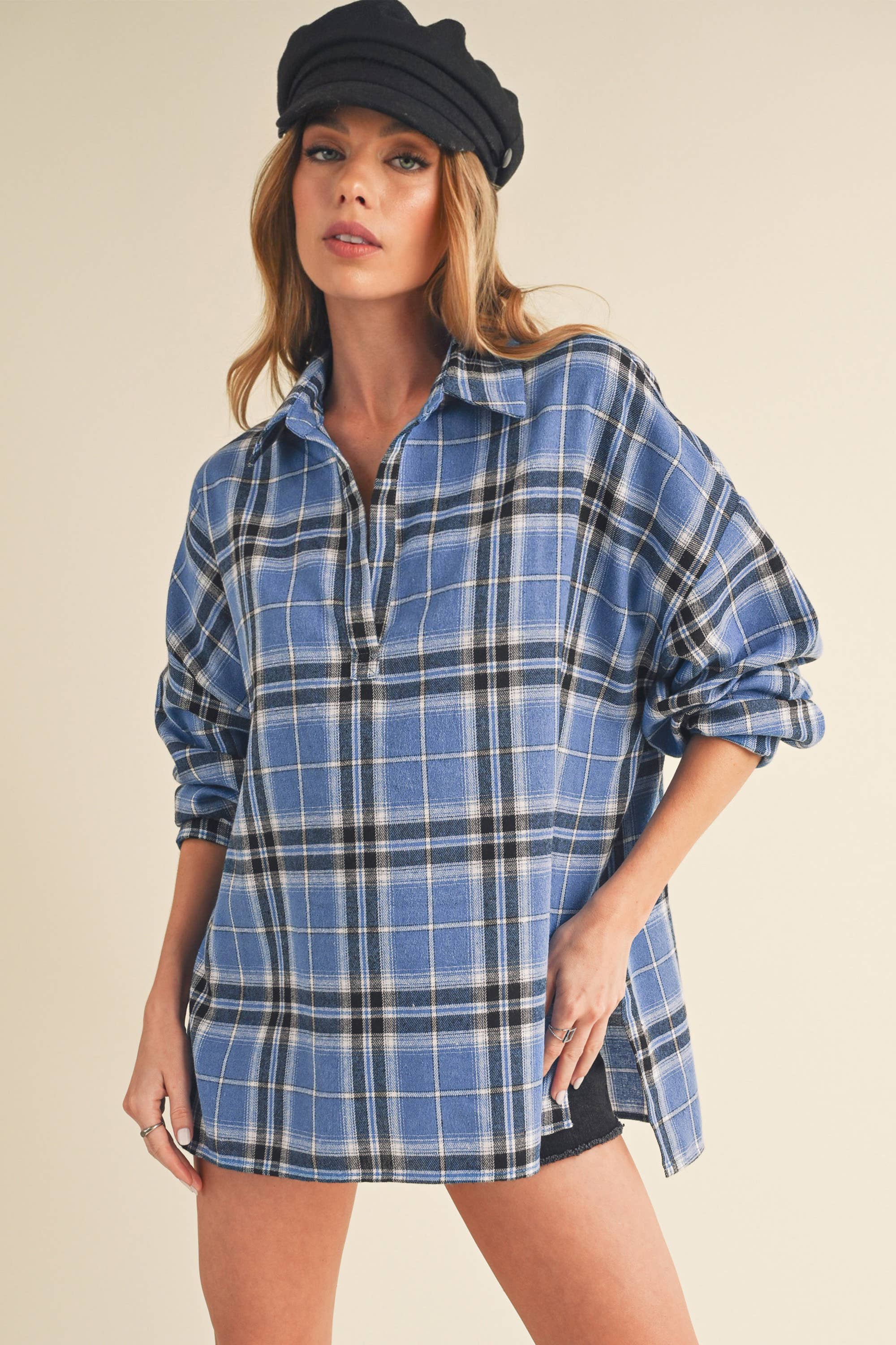 AEMI + CO - Wholesale Button Down Shirt - Women's - 8208CN Tamra Shirt 134