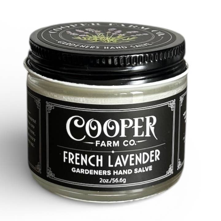 Baume pour les mains des jardiniers à la lavande française pour la vente par Cooper Farm Co.