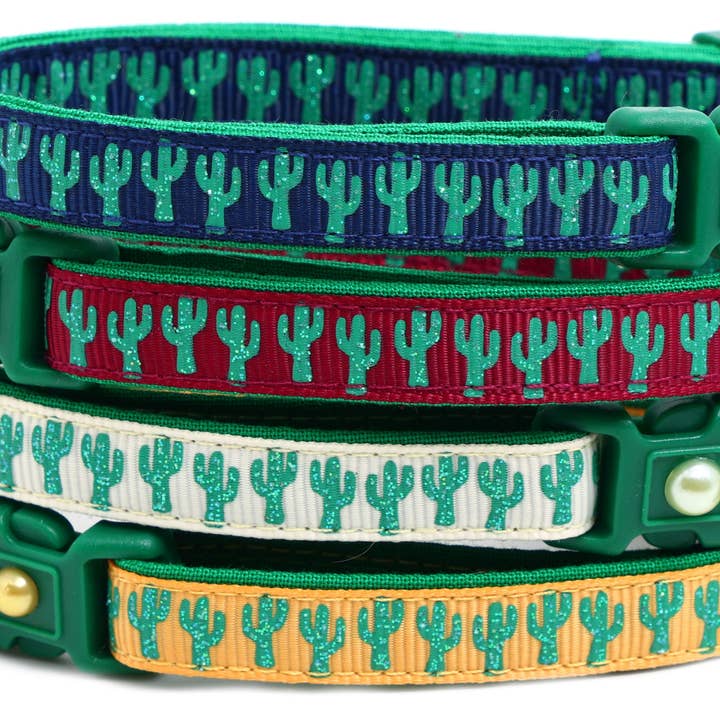 Coleira para Gato com Fecho de Segurança Saguaro Cactus por atacado de From Pugs to Persians Pet Accessories, LLC