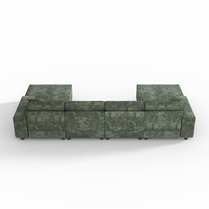 HOMYCASA DESIGN INC - Wholesale Sofa - 4-Seater U-Shaped Modular Sectional Sofa & Corduroy Fabric12