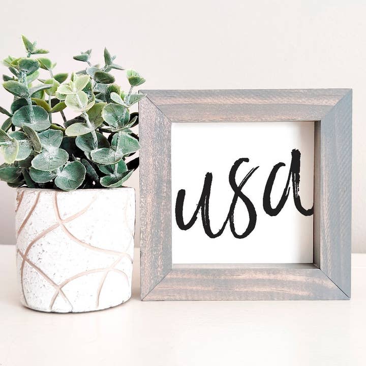Insert de panneau MINI uniquement : États-Unis (Été/Quatrième Juillet) | Insert de panneau magnétique uniquement pour la vente par Simpler Seasons Decor