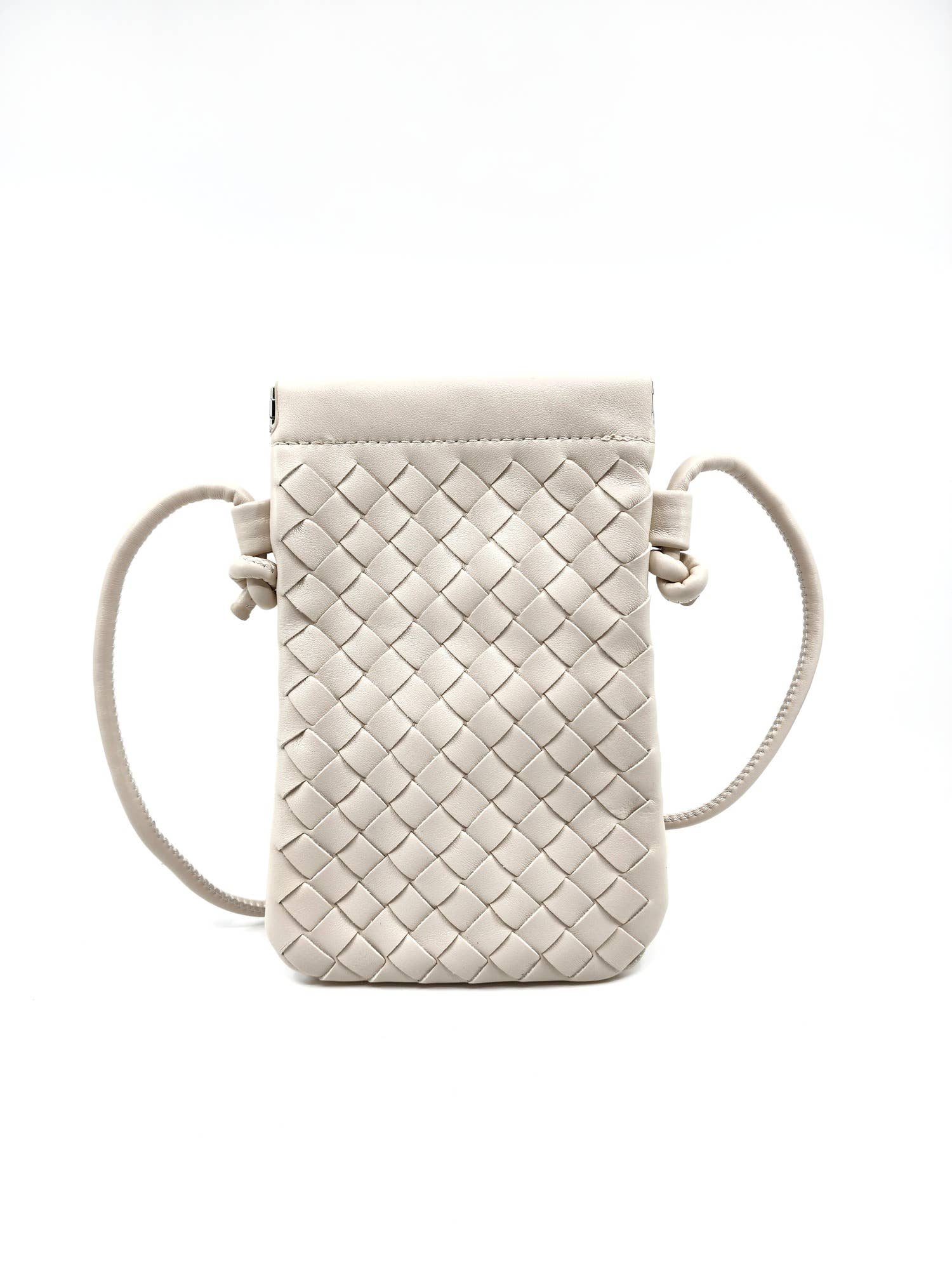 Hatzzi – bolsa tiracolo - Mulher por atacado – Mala a Tiracolo em Pele Vegan Entrançada para Telemóvel4