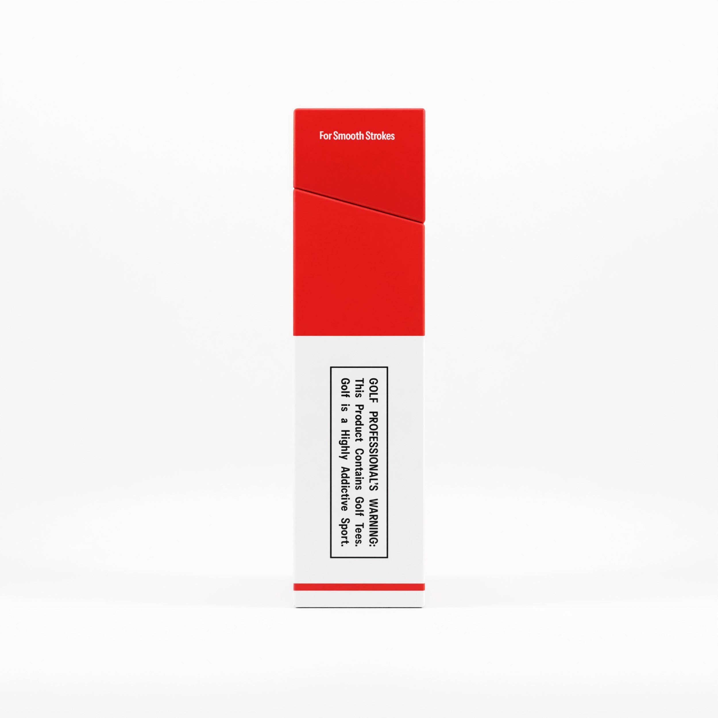 Caddy Classics - Wholesale Sporting Accessories - Royal Reds | Golf Tee Holder + 10 Bamboo 2¾ Inch Tees3