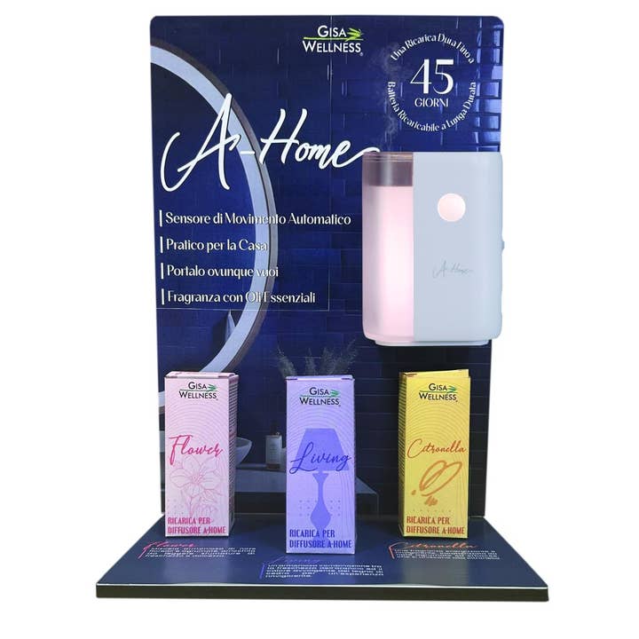 Udstiller N27 med 5 genopfyldninger, tester og A-home for engroshandel hos pirotta srl