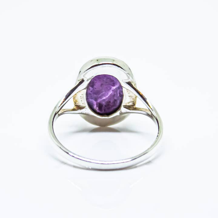 Quasar Gems USA - Wholesale Cocktail/Statement Ring - Mojave Purple Turquoise Ring Sterling Silver 925