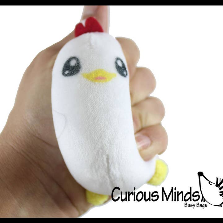 Curious Minds Toys - Wholesale Squishy Toy - Kids & Baby - 1 Plush Farm Animal Sugar Ball - Thick Glue/Gel Stretch Ball3