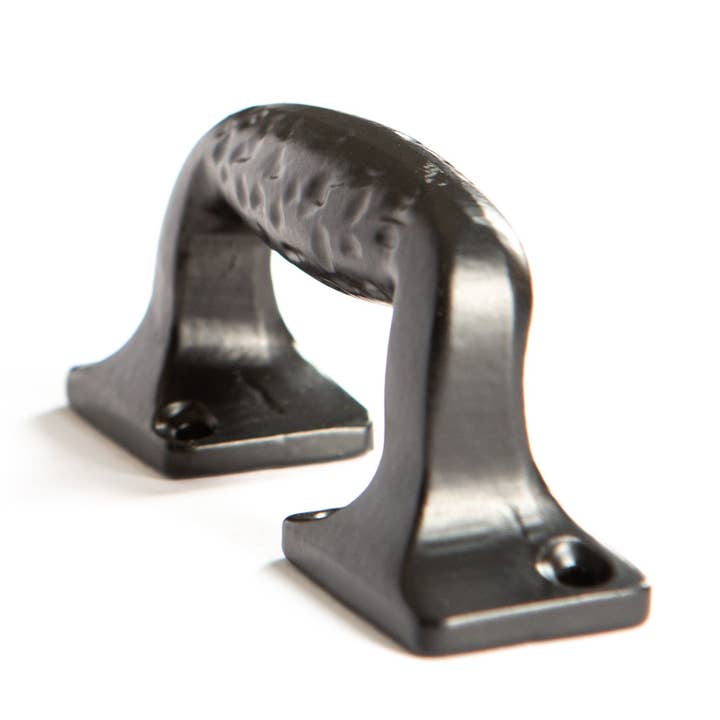 Rinkit Ltd – wholesale Knob/pull – 100mm Black Forged Barn Door Handle - By Hammer & Tongs3