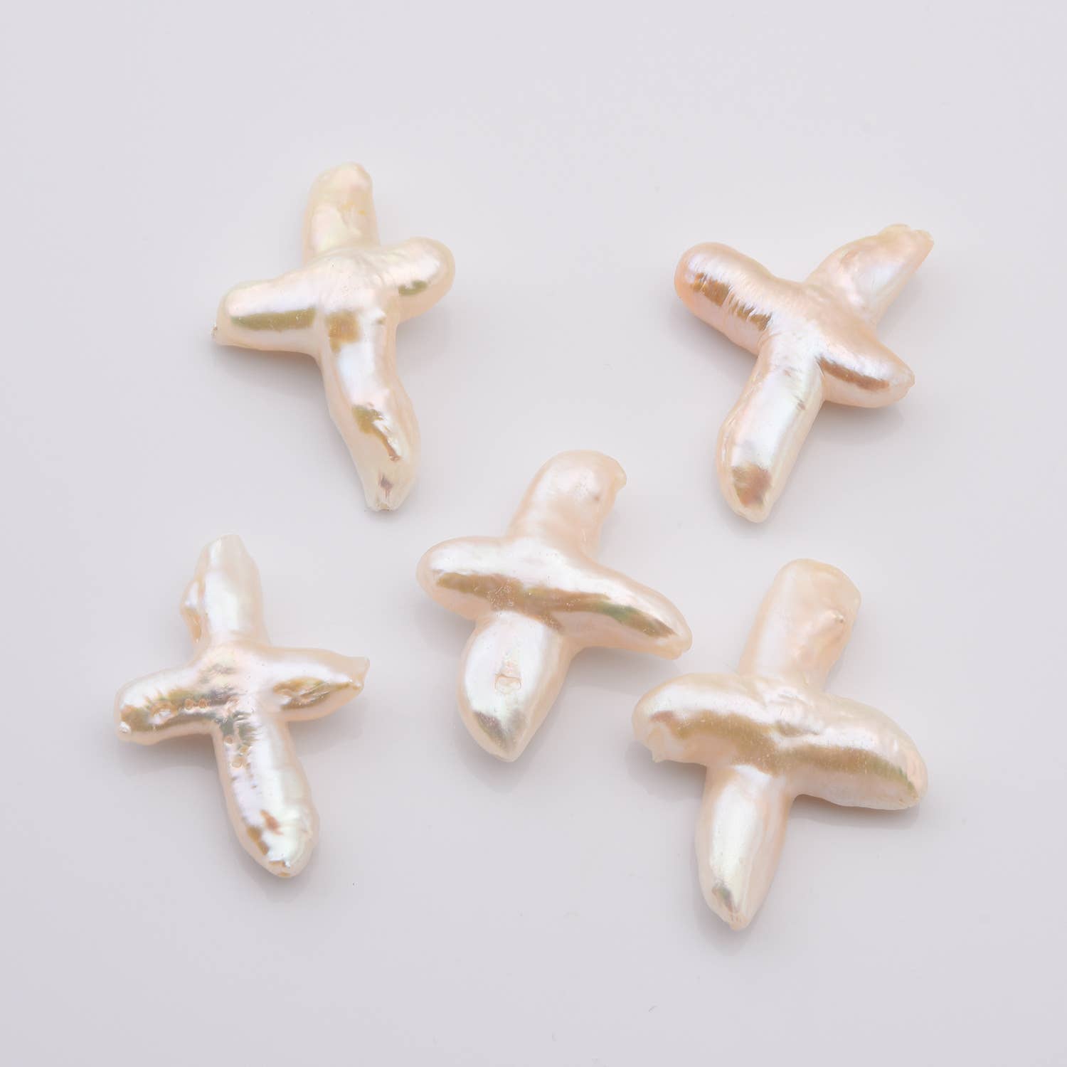 Beads Creation - Wholesale Beads - Natural Cross Pearl Bead, 35x20mm Pendant, Gift, FWP0580