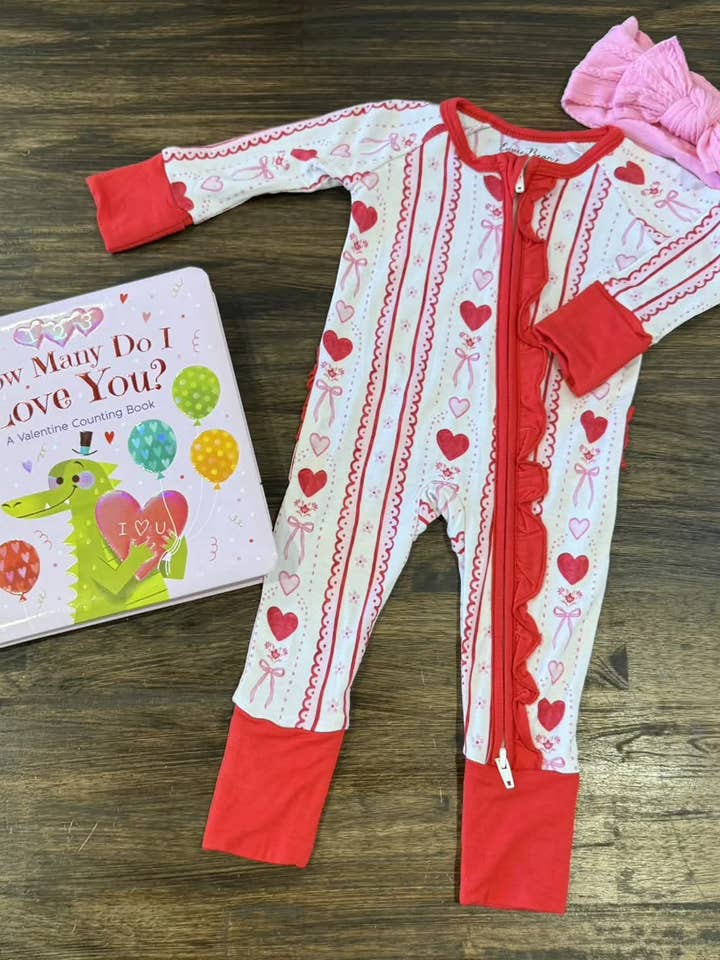 Reine de Cœurs Pyjama en Bambou pour la vente par Evvie Bean's