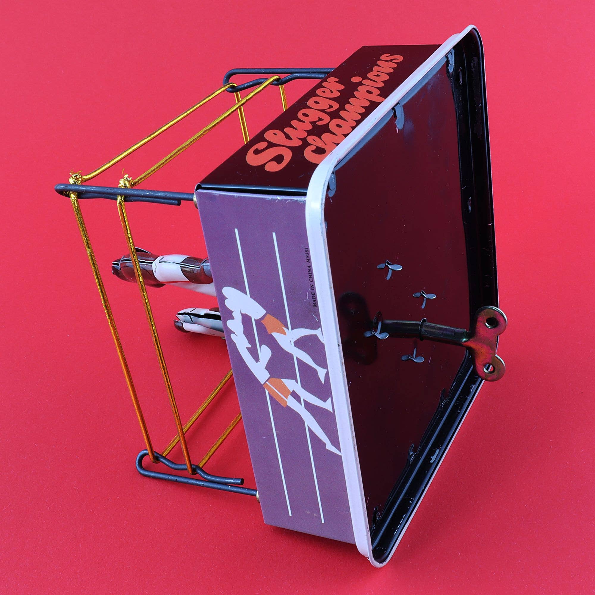 Tribal Trade GmbH – Brinquedo clássico - Crianças por atacado – Brinquedo de lata com boxeadores em ringue de boxe de lata9