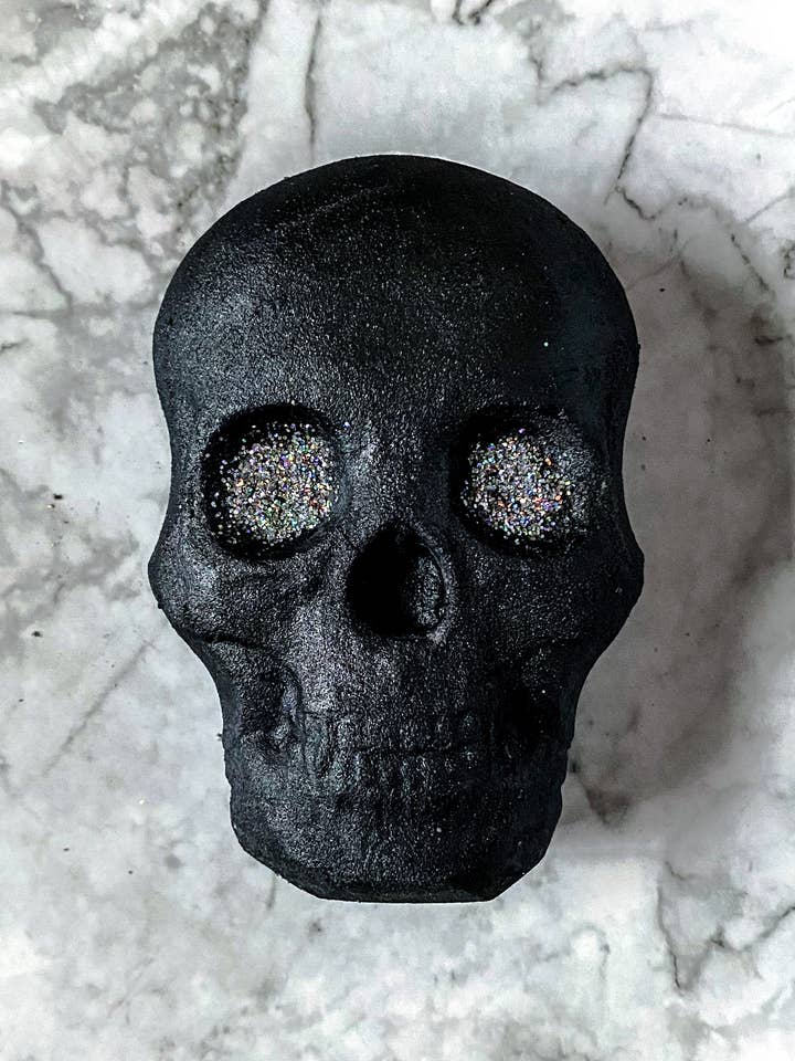Pandemic! At the Disco Vegan Skull Bath Bomb for wholesale by Blasted Bath