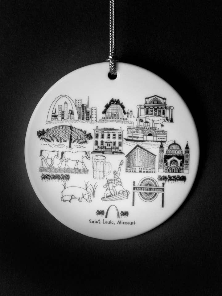 St. Louis Ornament for wholesale by The Dish