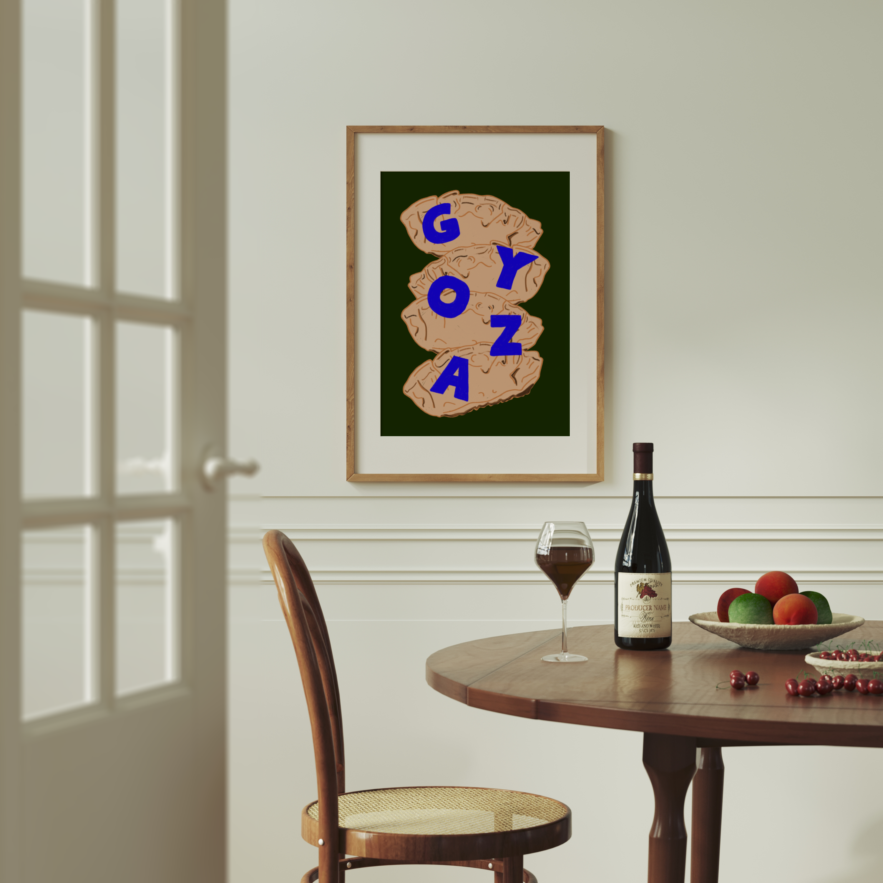 Tecari Designs - Wholesale Art Print - Gyoza - Graphic Art | Bold Artwork1