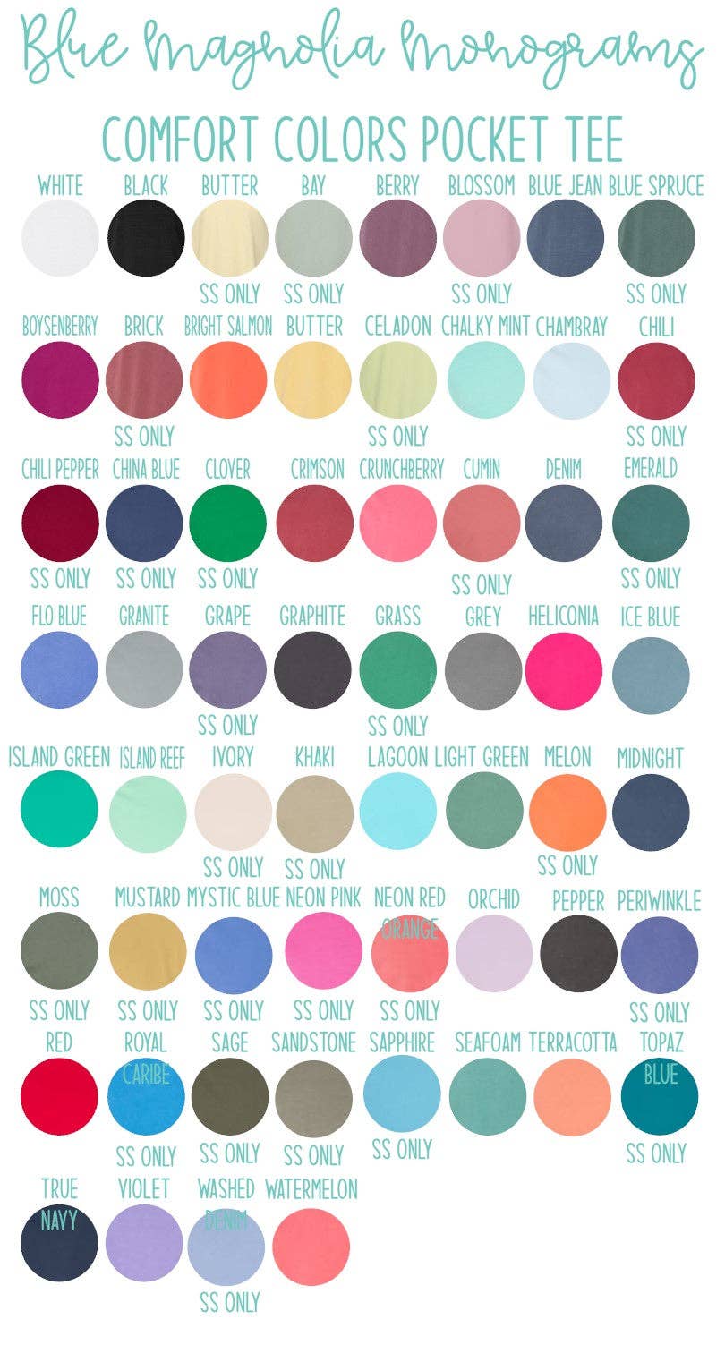 BLUE MAGNOLIA MONOGRAMS - Wholesale T-Shirt - Women's - Leopard Monogram Pocket Tee2