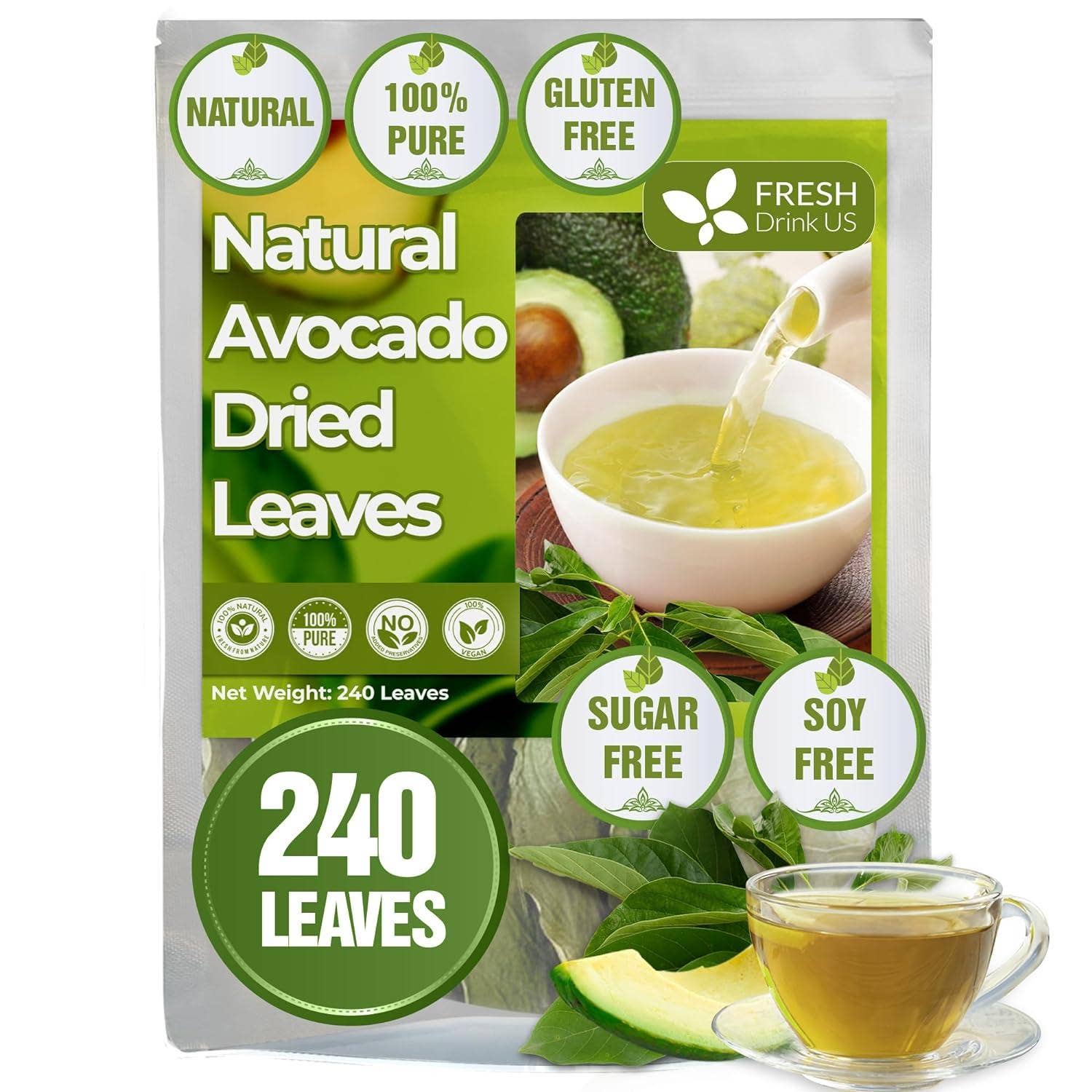 Naomi's Happy Place Shop - Wholesale Health/Detox Tea - Natural Avocado Whole Leaves Dried, Tea Bags, 100% Pure from Avocado Leaves, Avocado Leaf Tea, Hojas de Aguacate Seca, No Additives, No Caffeine, Vegan4