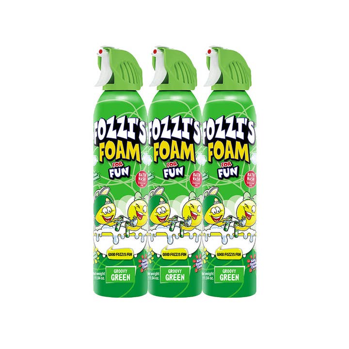 Fozzi’s Foam Spray - Wholesale Bubble Bath - 3-Pack Groovy Green2