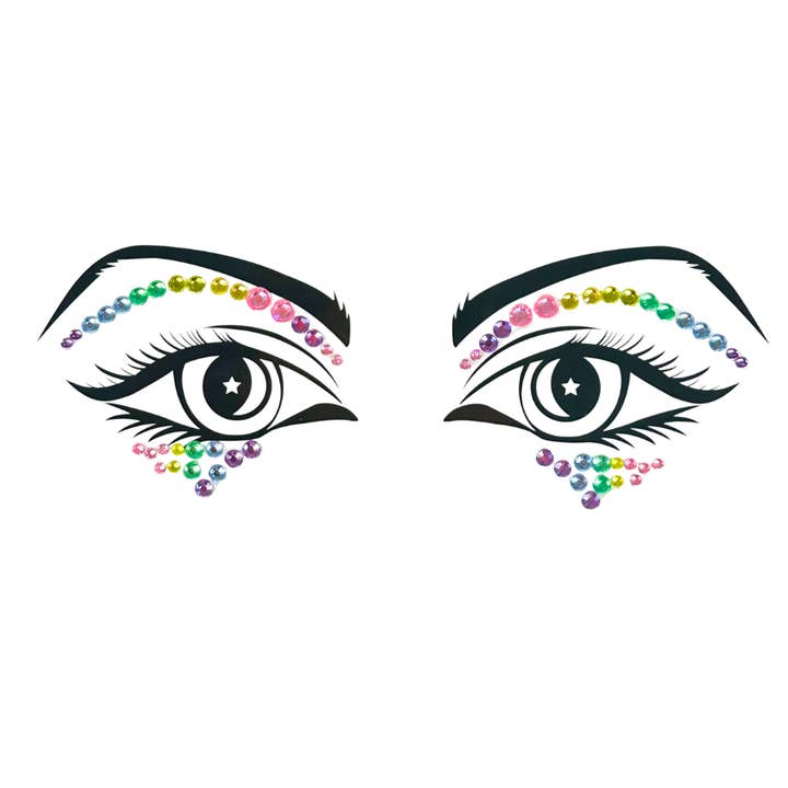 Lunautics - Wholesale Bodyglitter/shimmer - Daydream - Rainbow Cut gezichtsjuweel met kreukels3