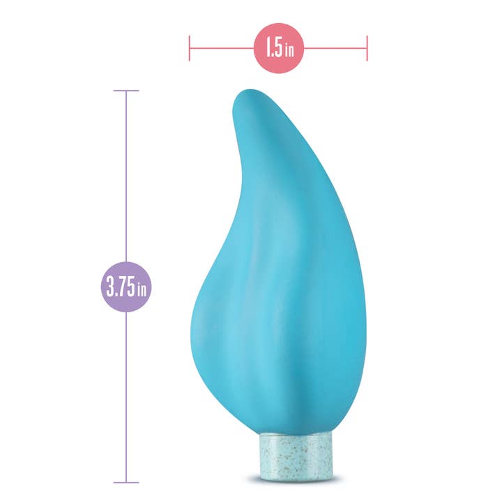 Blush - Wholesale Sex Toy - Gaia Eco Caress - Rumbly 10 Function Bullet Vibrator