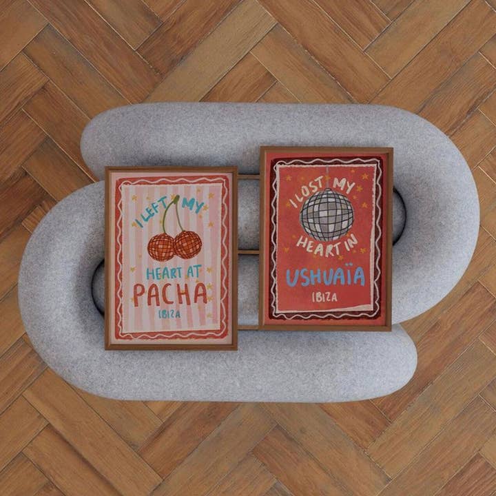 Illustrated by Weezy - Wholesale Art Print - I Left My Heart At Pacha Ibiza Print2