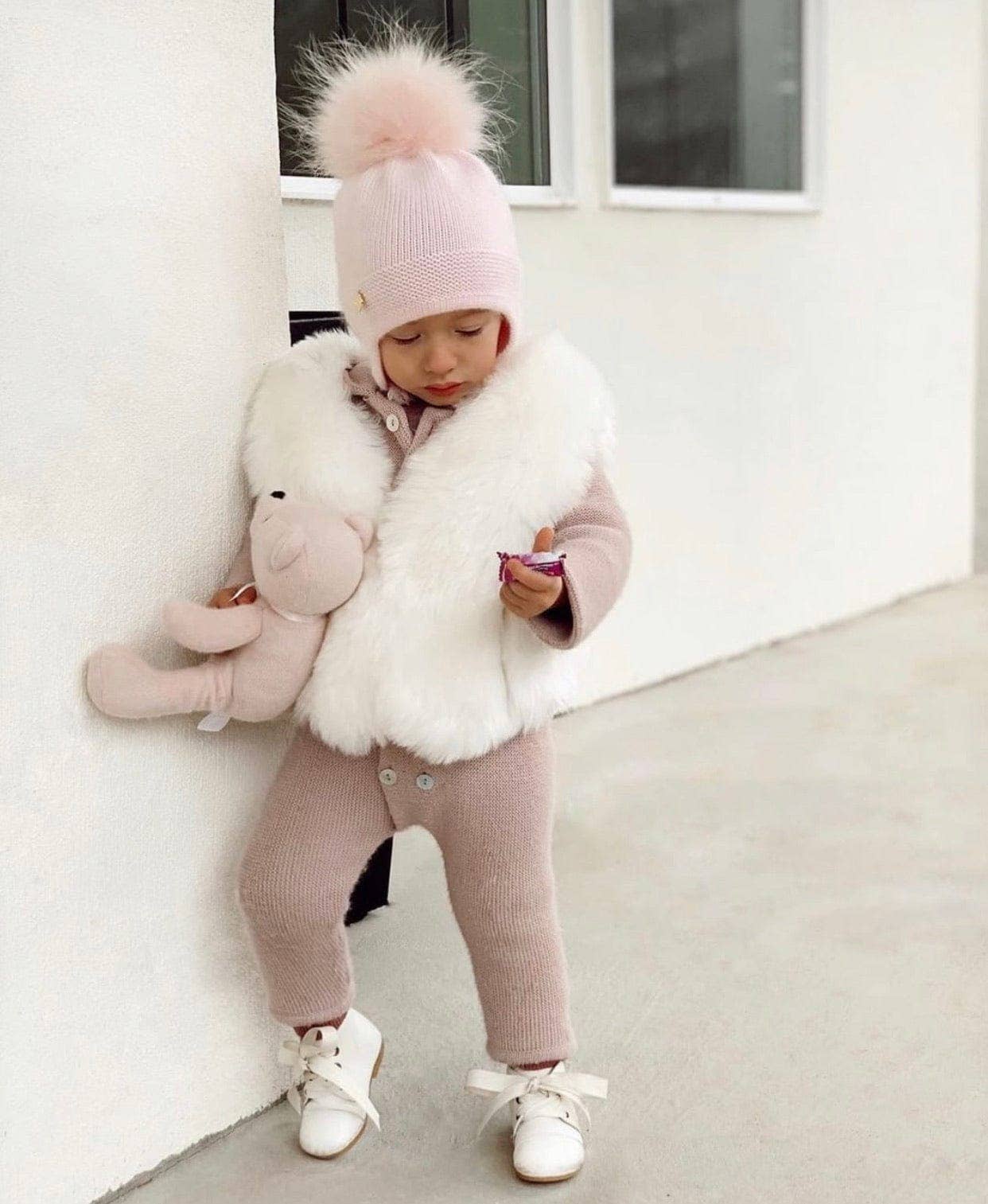 Petite Maison Kids - Vendita all'ingrosso Berretto - Bambini - Cappello da aviatore in cashmere35