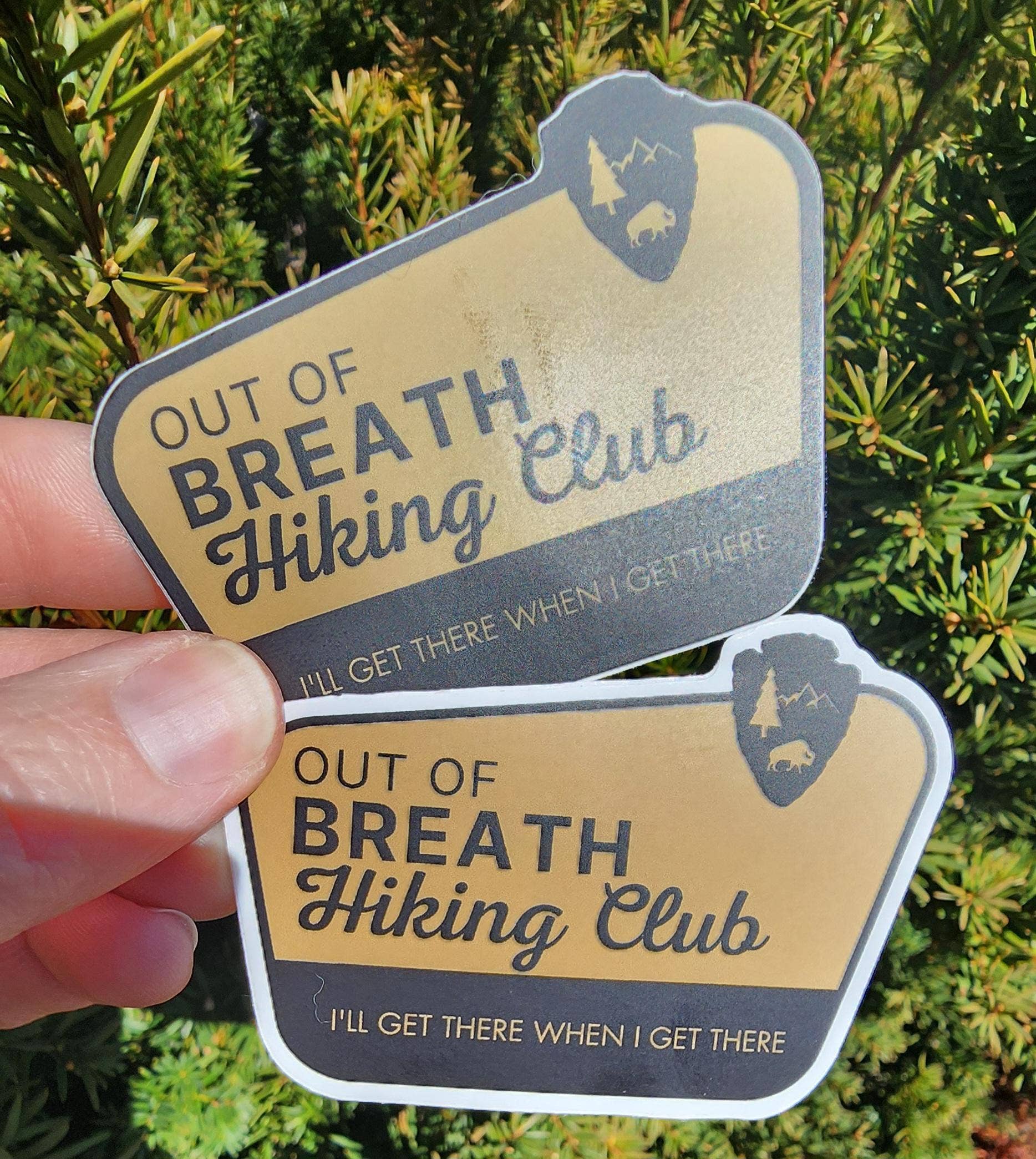 National Parks and Beyond - Wholesale Sticker - Out of Breath Hiking Club - We Will Get There Sticker4
