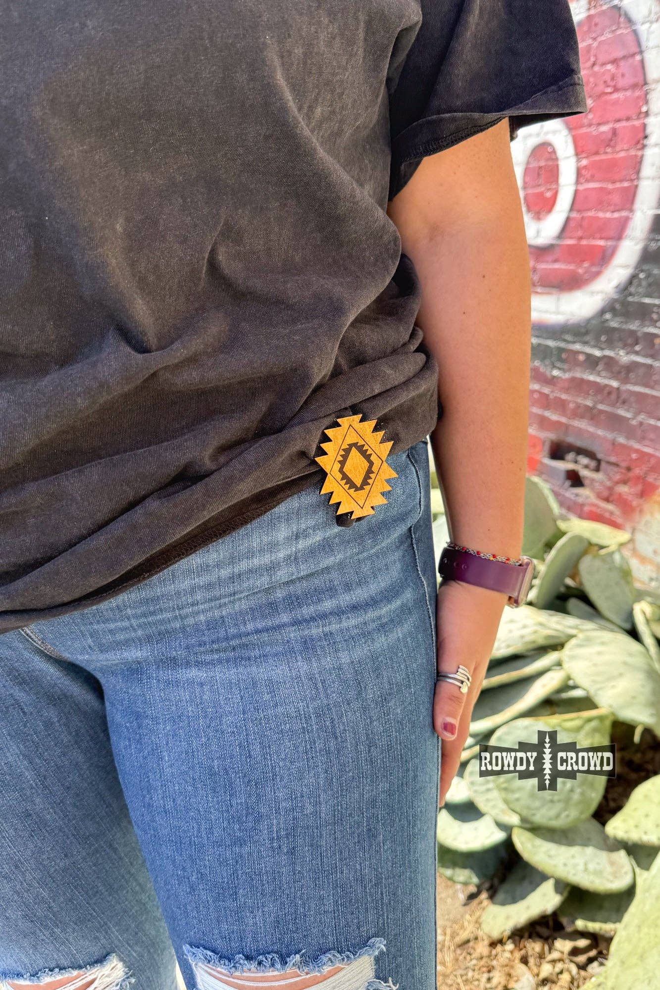 Rowdy Crowd Clothing – wholesale Scarfklämma - Dam – Aztec Sky Scarf Slide1