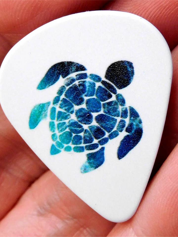 Turtle Guitar Pick Pin or Tie Tack for wholesale by Simply Raevyn