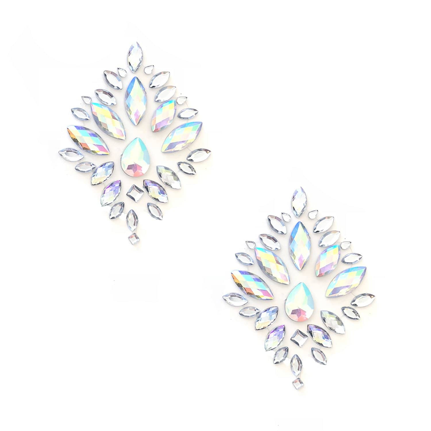 Stardust Iridescent Crystal Jewel Nipple Pasties for wholesale on Faire0