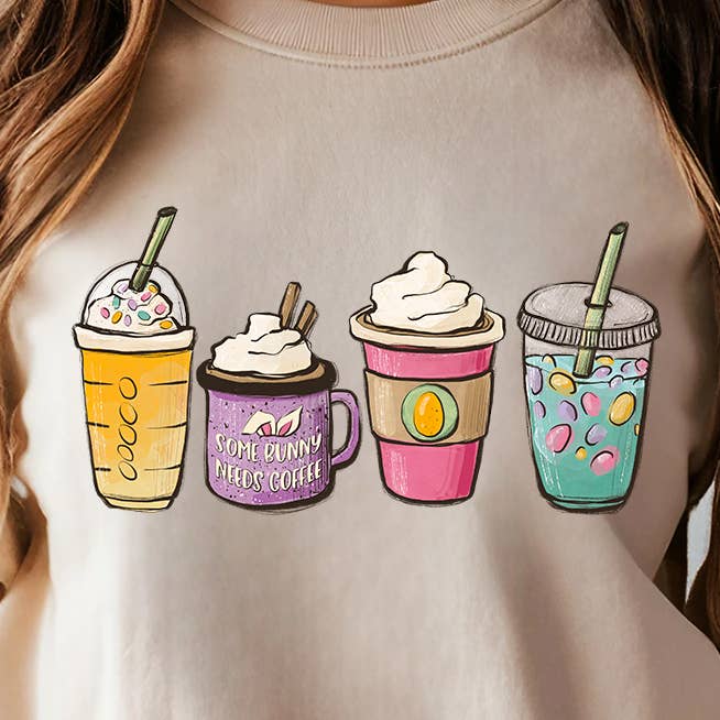 Easter Coffee Full Color Transfer for wholesale by RBA Transfers