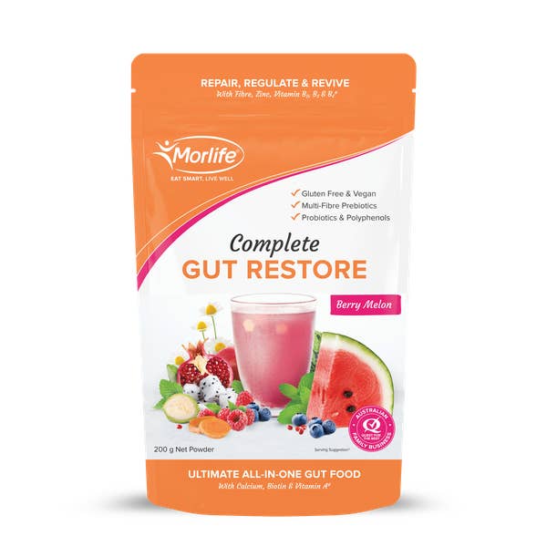 Morlife - Vendita all'ingrosso Proteine/superfood in polvere - Completo Gut Restore Berry Melon 200