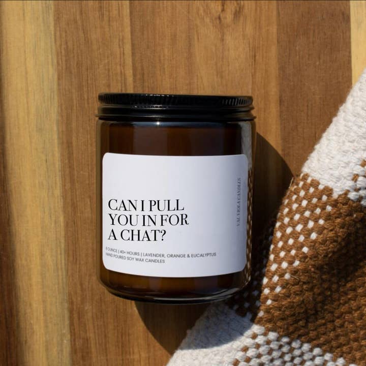 Val Viola Candles - Wholesale Jar/Filled Candle - Can I Pull You In For A Chat | Soy Wax Candle0