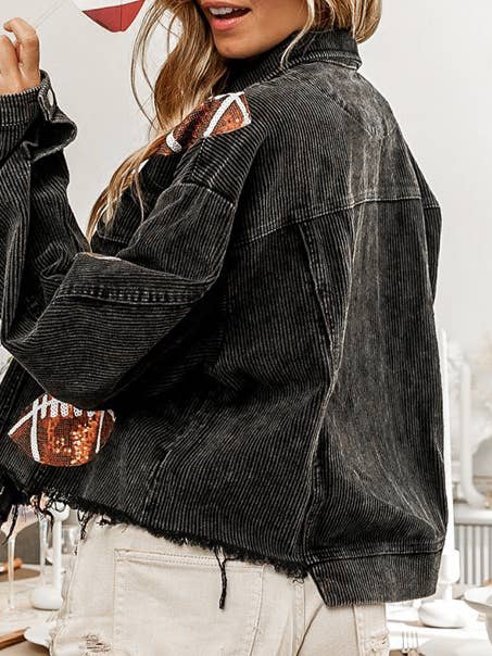 HIDDENBRAND - Wholesale Jacket - Women's - Boyfriend Oversized Corduroy Jacket