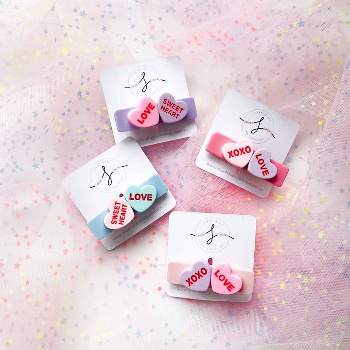 Clipes de Jacaré - Corações de Conversa por atacado de Shantiques Mini Creations