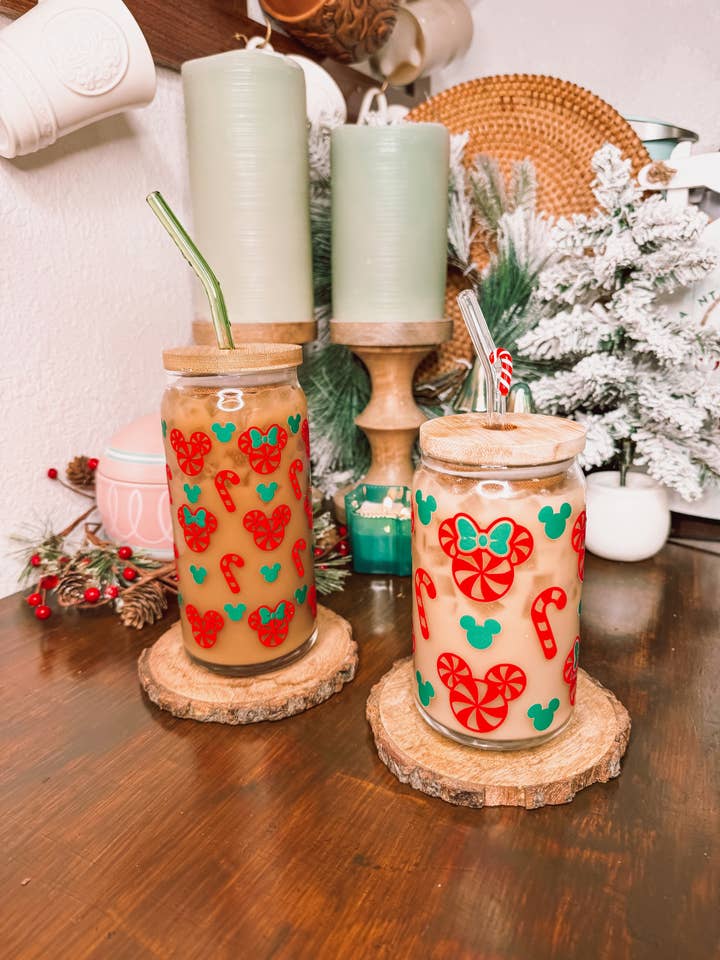 Magiska Mus Polkagrisar - 16oz & 20oz Julkopp för wholesale av Curly Tailed Designs