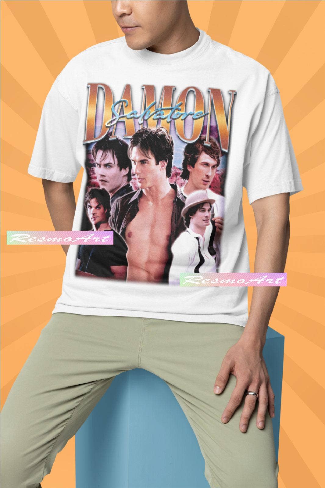 TheKingShirt - Wholesale Graphic Sweatshirt - Women's - Damon Salvatore Unisex Vampire Diaries Tee1