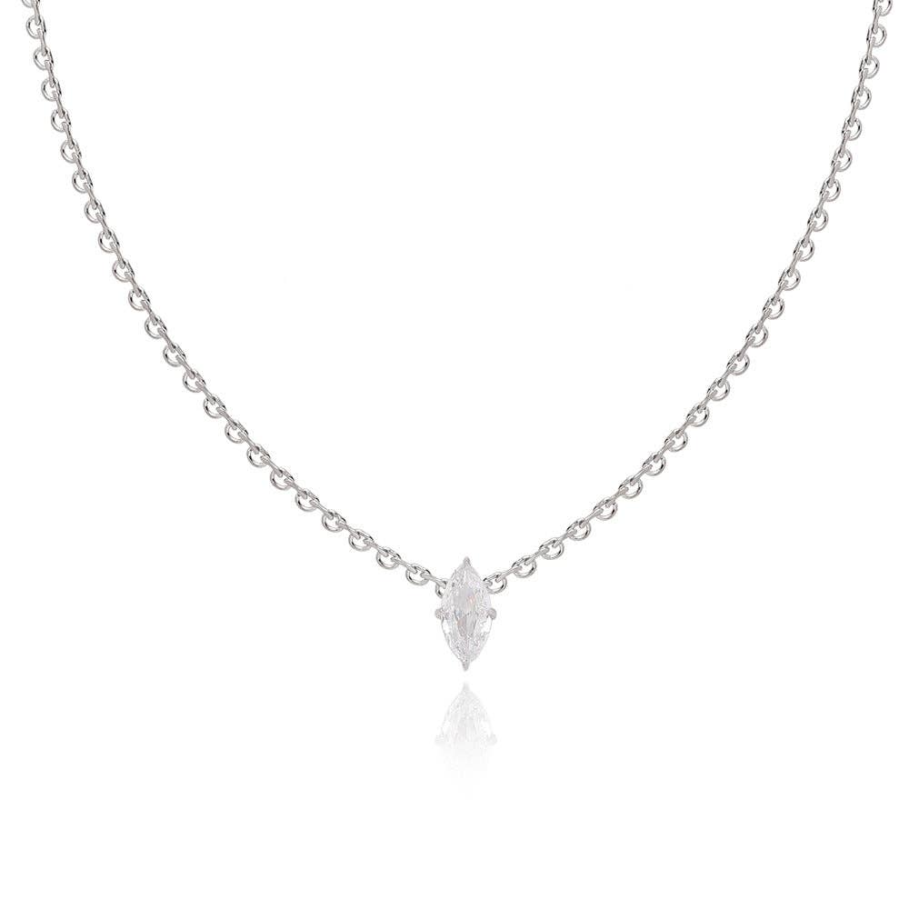 SOCALI - Wholesale Pendant/Charm Necklace - Diamond Shape Zircon Pendant Chain Necklace1