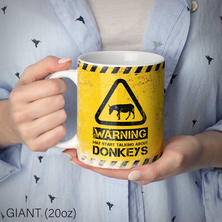 Mug Monster - Wholesale Coffee Mug - Donkey Mug - Warning May Start Talking About Donkeys18