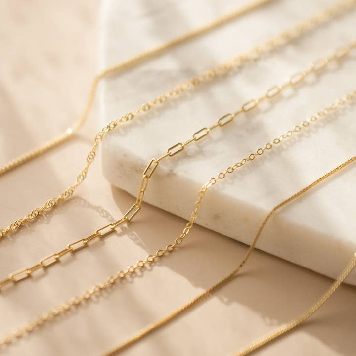 Rossie Jewellery – wholesale Link & chain necklace – Gold Filled, Silver, Gold Vermeil Chain Necklace2