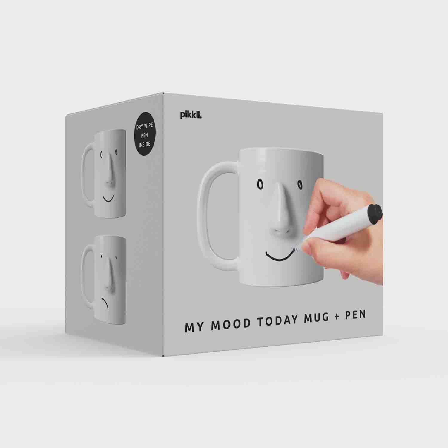 Pikkii – wholesale Coffee mug – My Mood Today Mug + Pen | Fun Personalised Face Mug Gift4