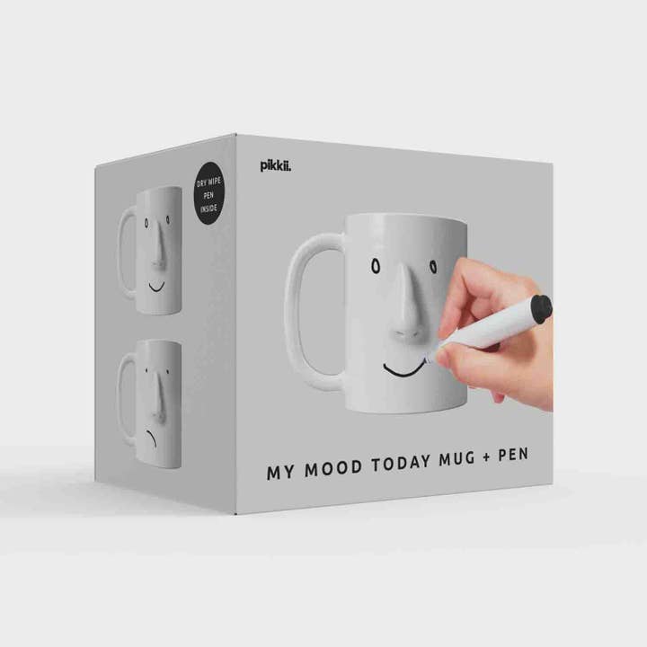 Pikkii - Wholesale Coffee Mug - My Mood Today Mug + Pen | Fun Personalised Face Mug Gift4