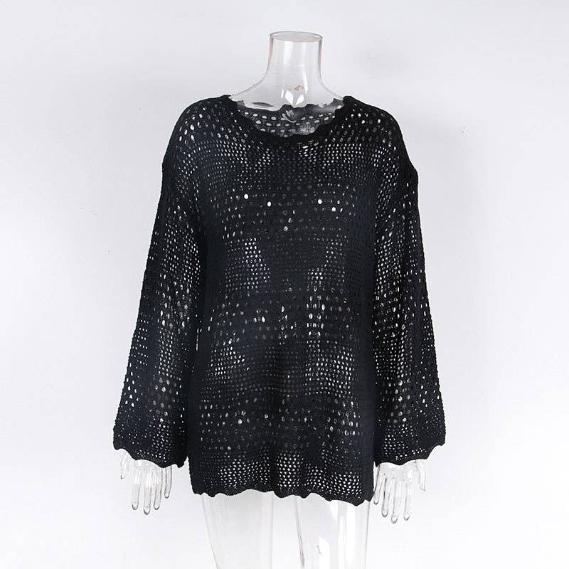 Rosa Clothing - Wholesale Swim Cover Up - Women's - Cut-Out Flared Sleeves Beach Cover-Up15