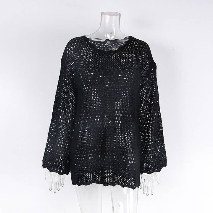 Rosa Clothing - Wholesale Swim Cover Up - Women's - Cut-Out Flared Sleeves Beach Cover-Up15