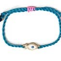 Loli - Vente Bracelet tissé/tressé - Bracelet Poisson Œil Mauvais Œil Bohème – Corde Émaillée avec Gland1