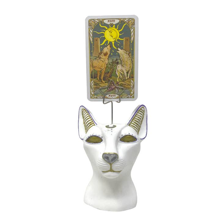 Porte-cartes de tarot en résine Bastet Cat pour la vente par Freedom Rocks