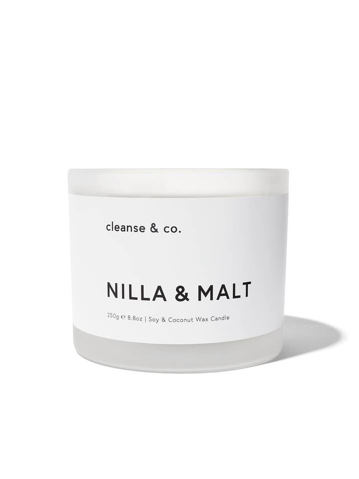 NILLA & MALT - Candle 250g for wholesale by Cleanse & Co.