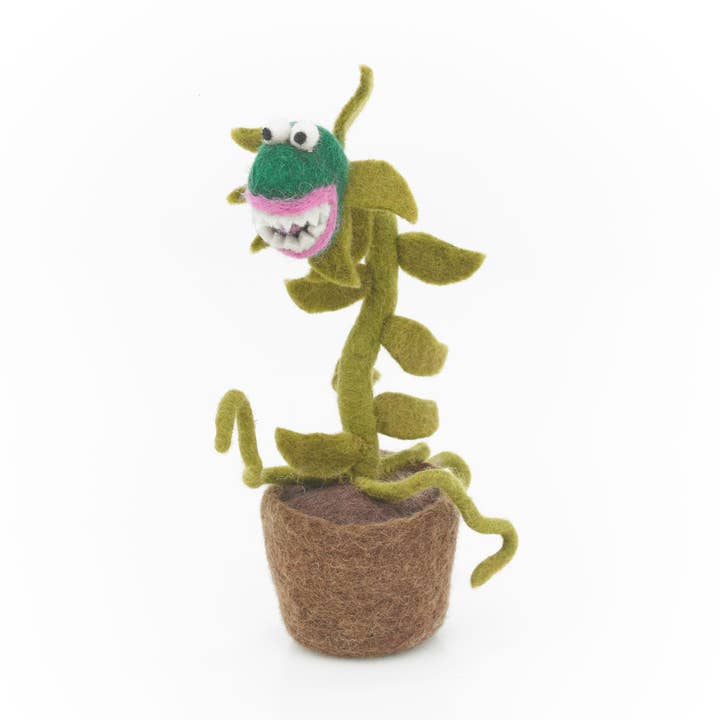 Decoración vegetal hecha a mano de Little Shop of Horrors de fieltro para venta al por mayor de Felt So Good