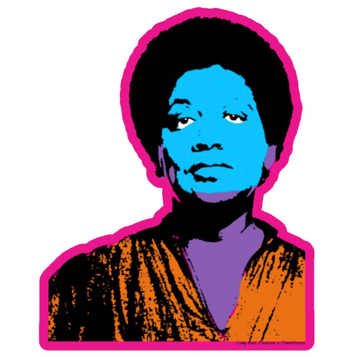 Autocollant militante Audre Lorde | Féminisme noir | Icône littéraire pour la vente par CheerNotes Greeting Cards & Stationery