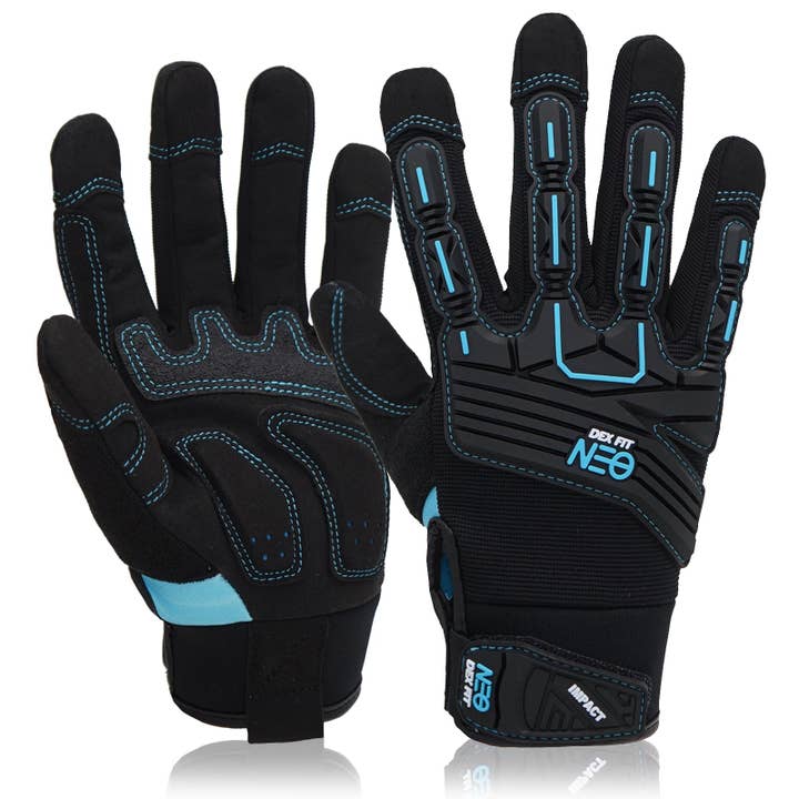 Dex Fit Mechanic Gloves MG310 Impact - Black for wholesale by Muveen