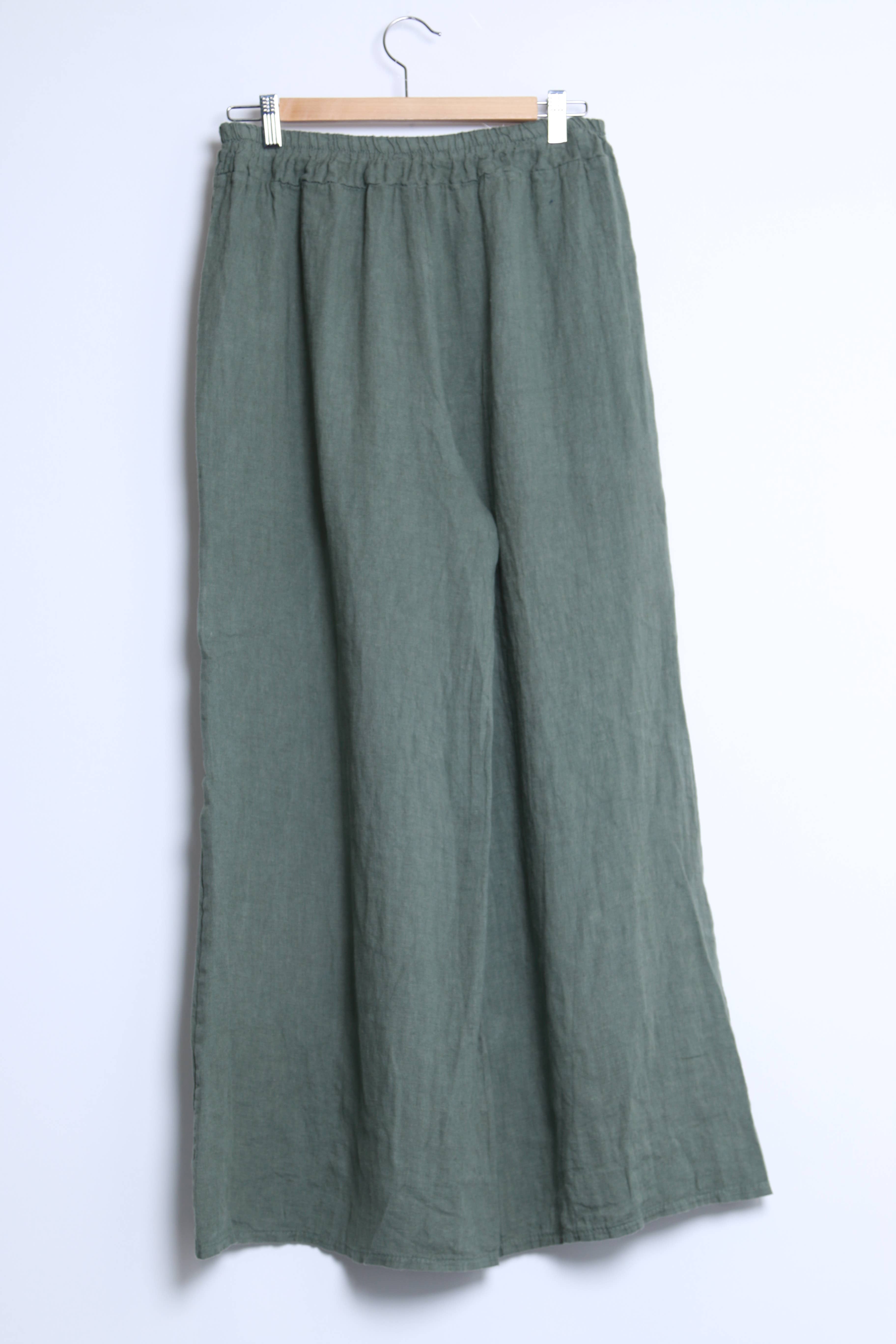 Shyloh - Wholesale Pants - Women's - Linen Trousers with Openwork Pockets 2058013